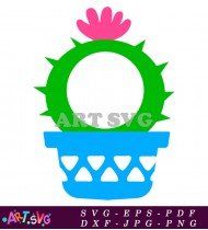 Cactus Plant in Pot Clipart Free Vector SVG