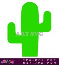 Simple Green Cactus for Cricut or Silhouette SVG