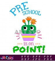 Pre School Cactus Teacher Cute T-Shirt Design SVG