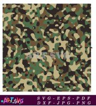 Green Army Woodland Camo Pattern For Fabric SVG