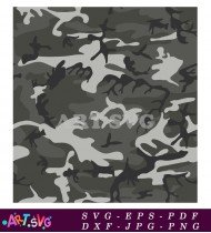 Grey And Black Camouflage Design Vector Texture SVG