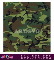 Camouflage Woodland Seamless Pattern For Fabric SVG