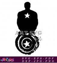 Captain America Shield Illustration Graphic SVG 1