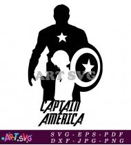 Captain America Logo Illustration SVG