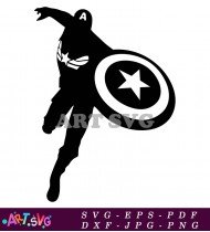 Captain America Shield Illustration Graphic SVG 2