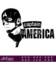 Captain America Logo Clipart Vector SVG