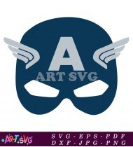 Captain America Mask Illustration Graphic SVG