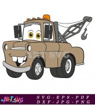 Tow Truck From Disney Movie Cars SVG