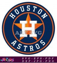 Houston Astros Baseball Team Logo Vector Design SVG