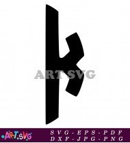 Black Letter K Design SVG