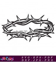 Crown Of Thorns Jesus Christ Design SVG