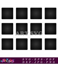 Square Blank Stencils for Craft Projects SVG 1