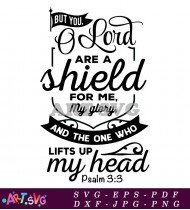 But You Lord Are A Shield For Me SVG