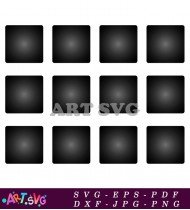 Simple Black And White Geometric Design SVG 2