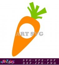 Blank Carrot Template For Easter SVG Cut Files