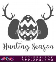 Hunting Season Easter Eggs Decoration Graphic Design SVG