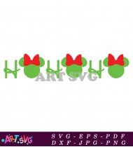 Christmas Ornament Design With Green And Red SVG