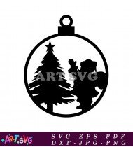 Christmas Ornament With Star Of Bethlehem Design SVG