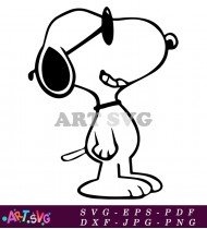 Happy Valentine's Day Snoopy Cute Cartoon SVG 1