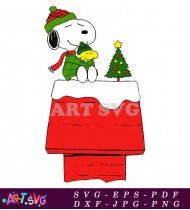 Snoopy In A Green Hat SVG