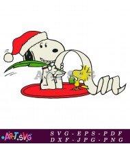 Snoopy Writing Letter Christmas SVG