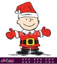 Snoopy Christmas Santa Claus Holiday Cute SVG