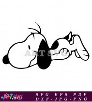 Snoopy Holding Heart Love Cute Character SVG