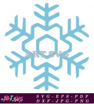 Snowflake Christmas Clipart Winter Holiday Decor SVG 1