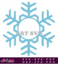 Snowflake Clipart Winter Holiday Cartoon Graphic SVG