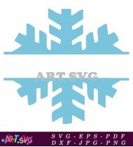 Snowflake Christmas Ornament Svg Cut File Design SVG