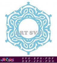 Ornamental Frame For Holiday Celebration Design Project SVG