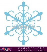 Snowflake Vector Illustration Christmas Winter Design SVG