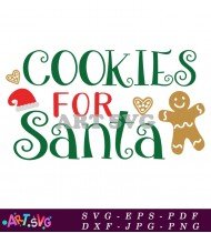 Cookies For Santa Holiday Sign SVG 1