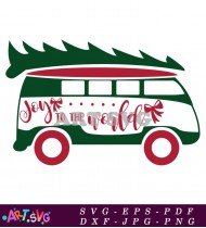 Joy to the World Christmas Truck Design SVG