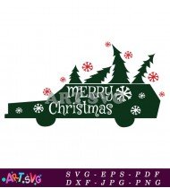 Merry Christmas Tree Car Holiday Decoration Gift SVG