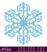 Snowflake Christmas Design Pattern Clipart SVG