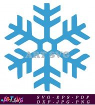 Snowflake Design Clip Art For Christmas SVG