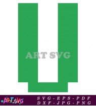 Green and White Pixelated Design SVG 1