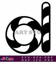 Black Music Note Circle Shape Design SVG 1