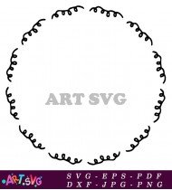 Abstract Circle Frame Illustration Design SVG