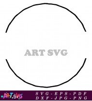 Floral Wreath Frame Design Circle Vector SVG