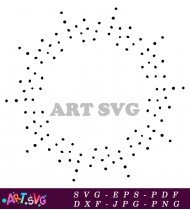 Abstract Geometric Shape Circle Frame Design SVG