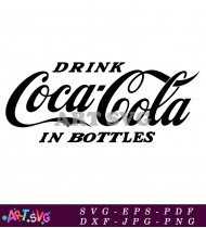 Drink Coca-Cola in Bottles Classic Logo SVG