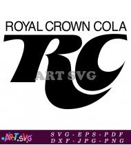 Royal Crown Cola RC Logo in Black SVG