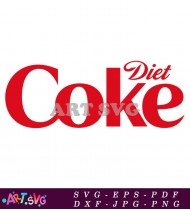 Diet Coke Logo with Red Script SVG