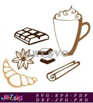 Coffee And Chocolate Graphic Design SVG 1