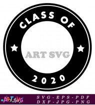 Black Class Of 2020 Graduation Mug SVG