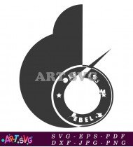 Rebel Circle Logo Design Printable Sticker Cut File SVG 1