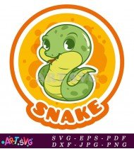 Cute Cartoon Snake Animal Illustration Cliparts SVG