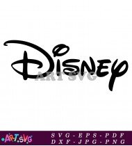 Disney Logo In Bold Script Typography SVG